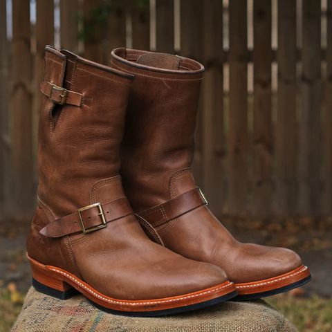 John Lofgren Wabash Engineer Boots in Natural
