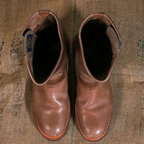 John Lofgren Wabash Engineer Boots in Natural