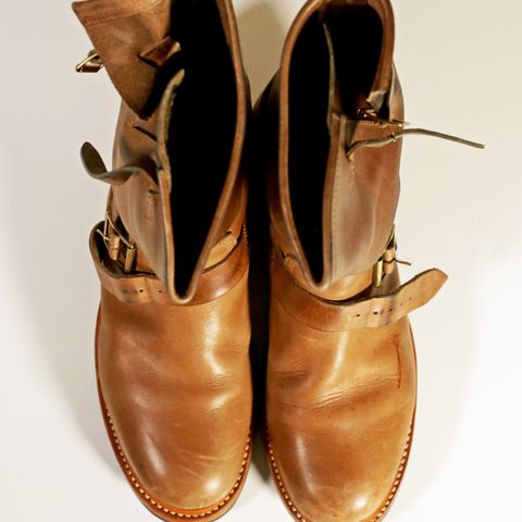 John Lofgren Wabash Engineer Boots in Natural