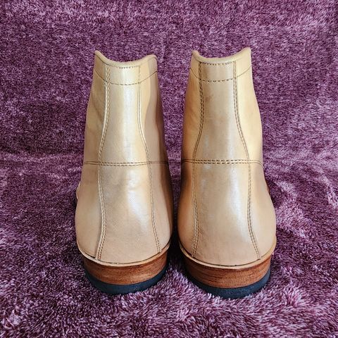 Y'2 Leather Work Boot in Y'2 kakishibu horsehide leather