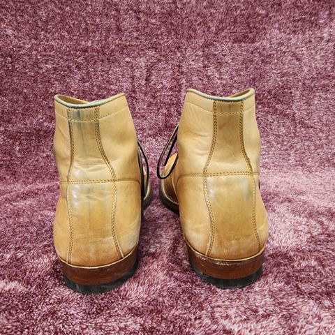 Y'2 Leather Work Boot in Y'2 kakishibu horsehide leather