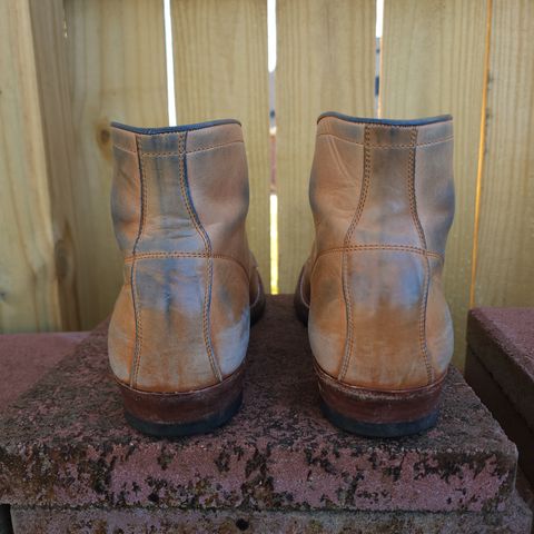 Y'2 Leather Work Boot in Y'2 kakishibu horsehide leather