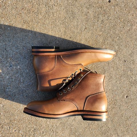 Grant Stone Nora Boot in Horween Dune Chromexcel