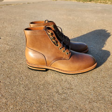 Grant Stone Nora Boot in Horween Dune Chromexcel