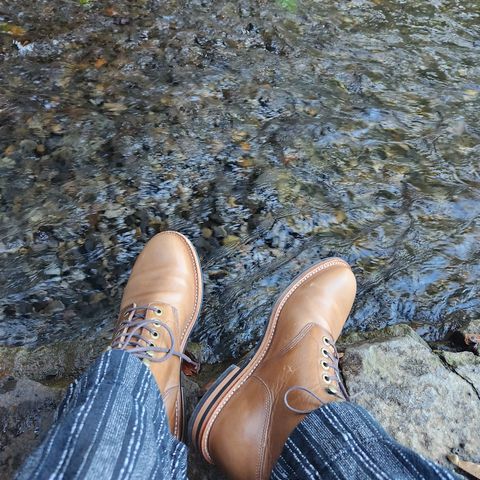 Grant Stone Nora Boot in Horween Dune Chromexcel