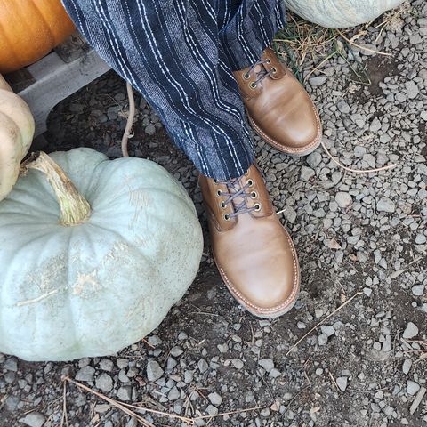 Grant Stone Nora Boot in Horween Dune Chromexcel