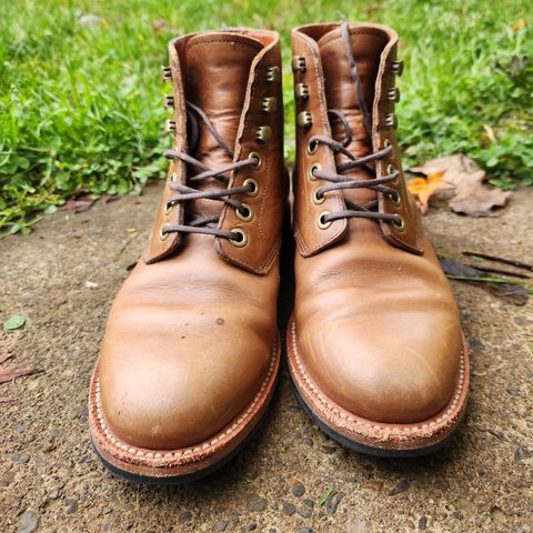 Grant Stone Nora Boot in Horween Dune Chromexcel