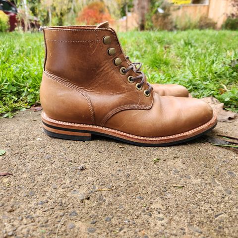 Grant Stone Nora Boot in Horween Dune Chromexcel