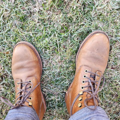 Grant Stone Nora Boot in Horween Dune Chromexcel