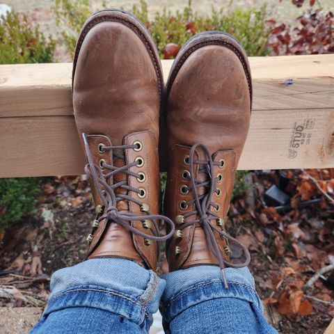 Grant Stone Nora Boot in Horween Dune Chromexcel
