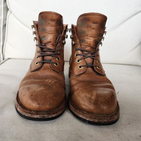 Grant Stone Nora Boot in Horween Dune Chromexcel
