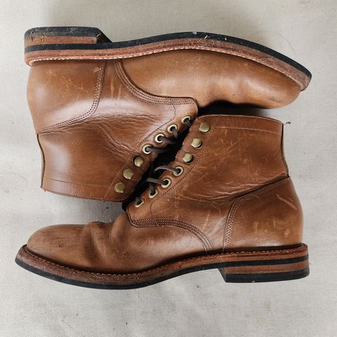 Grant Stone Nora Boot in Horween Dune Chromexcel