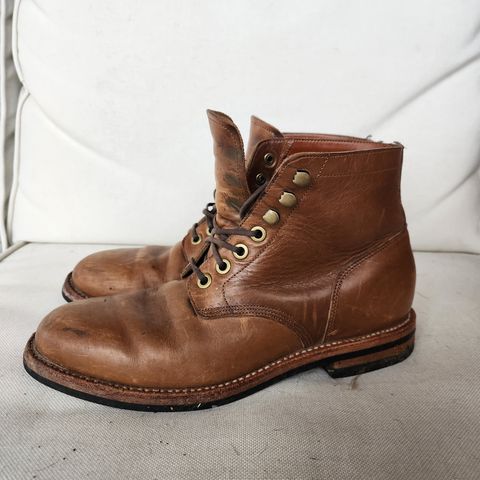 Grant Stone Nora Boot in Horween Dune Chromexcel
