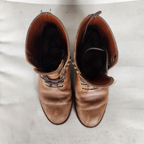 Grant Stone Nora Boot in Horween Dune Chromexcel