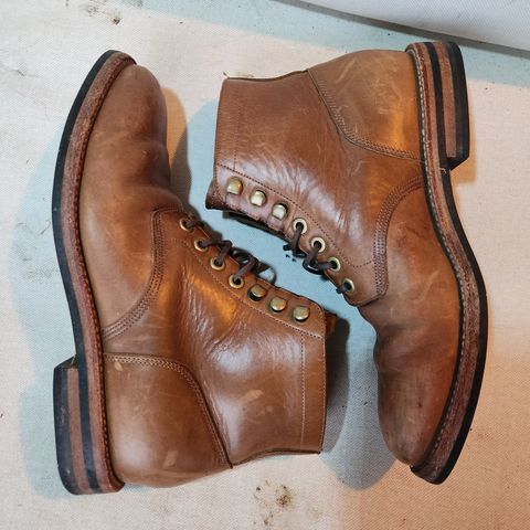 Grant Stone Nora Boot in Horween Dune Chromexcel