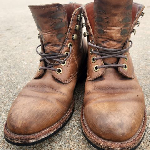Grant Stone Nora Boot in Horween Dune Chromexcel