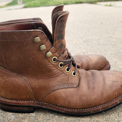 Grant Stone Nora Boot in Horween Dune Chromexcel