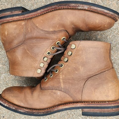 Grant Stone Nora Boot in Horween Dune Chromexcel