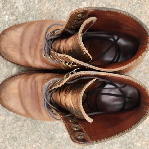 Grant Stone Nora Boot in Horween Dune Chromexcel
