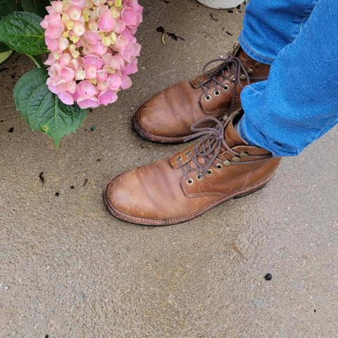Grant Stone Nora Boot in Horween Dune Chromexcel