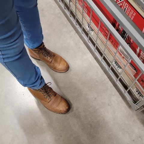 Grant Stone Nora Boot in Horween Dune Chromexcel