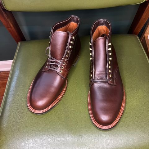 Alden Plain Toe Boot in Horween Brown Chromexcel