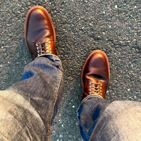 Alden Plain Toe Boot in Horween Brown Chromexcel