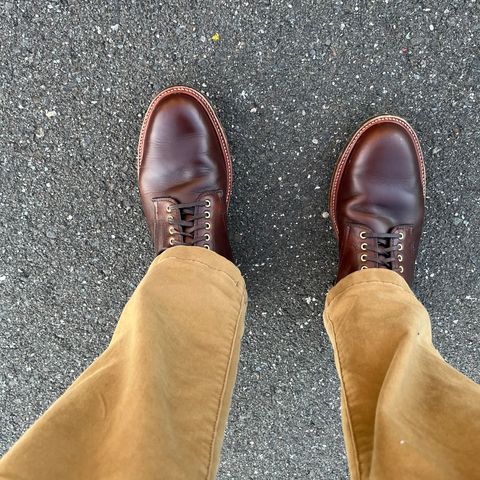 Alden Plain Toe Boot in Horween Brown Chromexcel