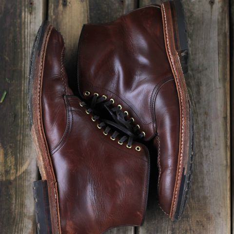 Alden Norwegian Front Blucher in Horween Brown Chromexcel