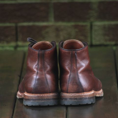 View photo of Alden Norwegian Front Blucher in Horween Brown Chromexcel