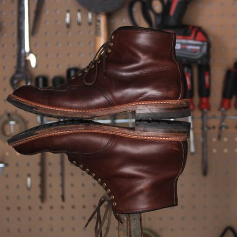 View photo of Alden Norwegian Front Blucher in Horween Brown Chromexcel