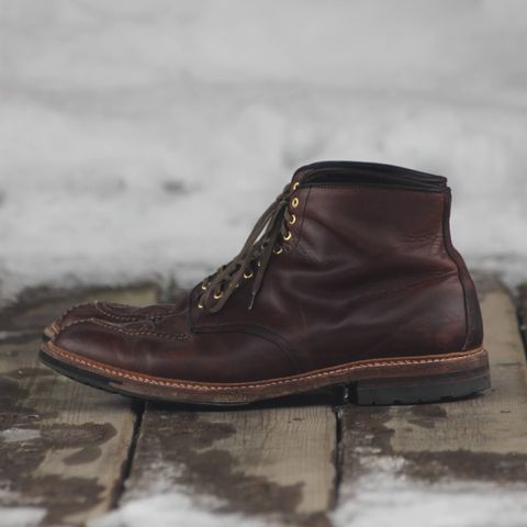 View photo of Alden Norwegian Front Blucher in Horween Brown Chromexcel