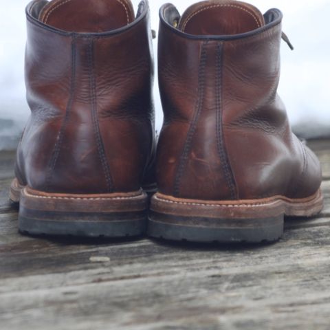 View photo of Alden Norwegian Front Blucher in Horween Brown Chromexcel