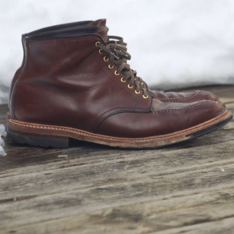 View photo of Alden Norwegian Front Blucher in Horween Brown Chromexcel