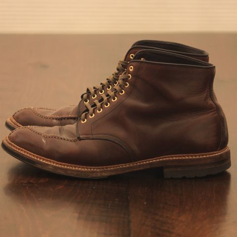 View photo of Alden Norwegian Front Blucher in Horween Brown Chromexcel