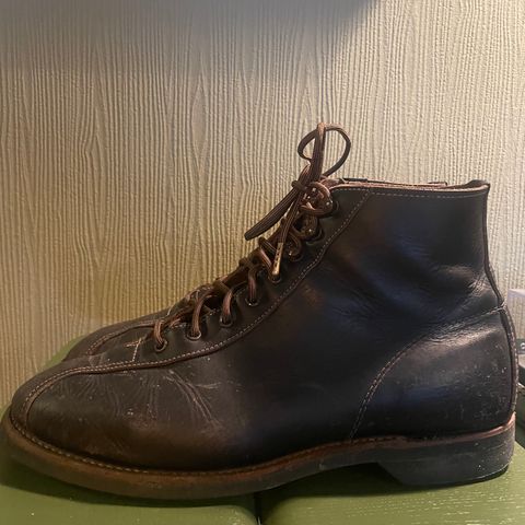 View photo of Red Wing 1920s Outing Boot in S.B. Foot Black Prairie