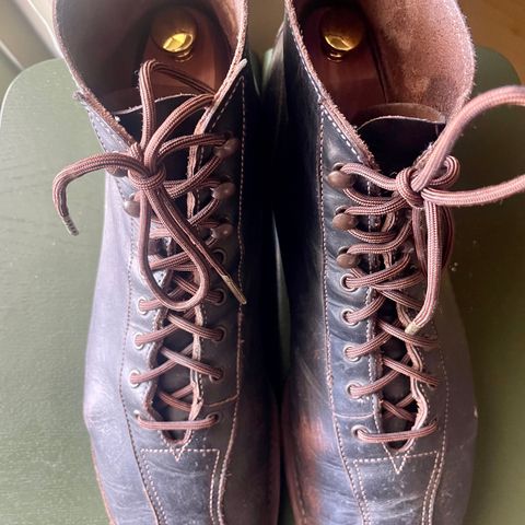 View photo of Red Wing 1920s Outing Boot in S.B. Foot Black Prairie