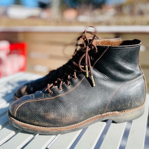 View photo of Red Wing 1920s Outing Boot in S.B. Foot Black Prairie