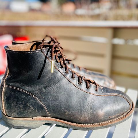 View photo of Red Wing 1920s Outing Boot in S.B. Foot Black Prairie