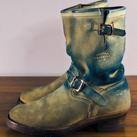 Chippewa 11" Engineer Boot in Sand Roughout