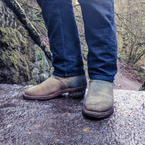 View photo of Chippewa 11" Engineer Boot in Sand Roughout