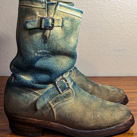 View photo of Chippewa 11" Engineer Boot in Sand Roughout