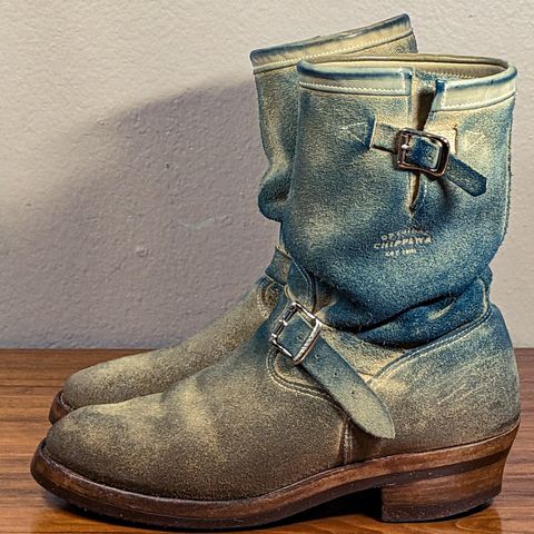 View photo of Chippewa 11" Engineer Boot in Sand Roughout