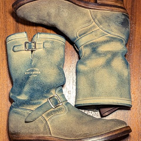 View photo of Chippewa 11" Engineer Boot in Sand Roughout