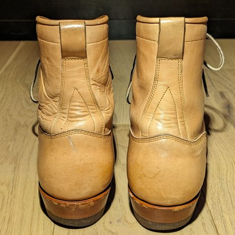 Prof Barnets Billy Boots in Shinki Natural Shrunken Horsebutt