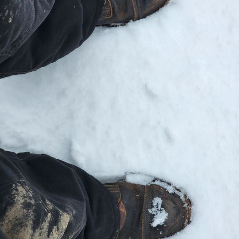 View photo of Nicks Nicks/ x Butterscotch Triton Boot in Nicks/ Horween Black Waxed Flesh