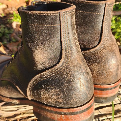 Search result thumbnail of Nicks Nicks/ x Butterscotch Triton Boot in Nicks/ Horween Black Waxed Flesh