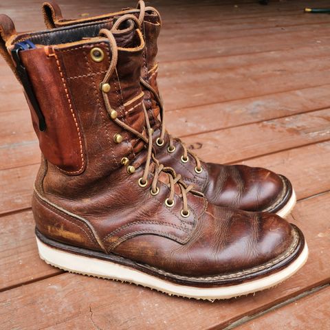 View photo of Nicks Traveler in Horween Orange Predator