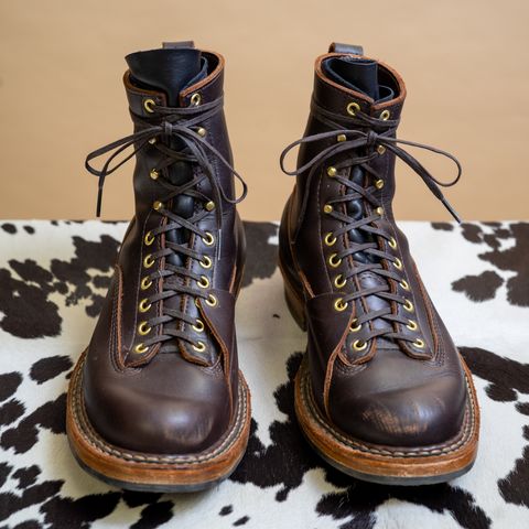 View photo of White's x Stitchdown Wallace LTT Boot in Seidel Brown Dress