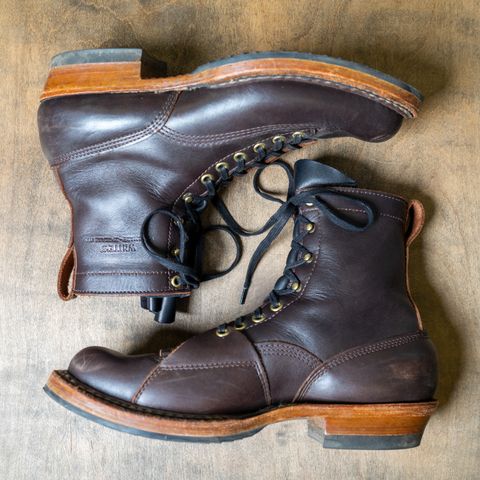 View photo of White's x Stitchdown Wallace LTT Boot in Seidel Brown Dress